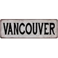 thumbnail image 1 of VANCOUVER Vintage Look Rustic Metal 6x18 Sign City State 106180041255, 1 of 1