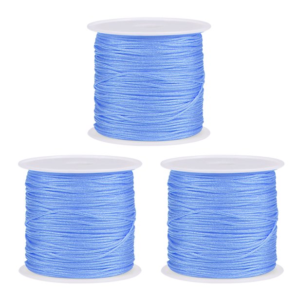Cuerda de Nylon Unique Bargains para Bricolaje 147 pies Cielo Azul 3uds