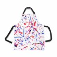 thumbnail image 1 of HATIART Tablier Ajustable pour Femmes Hommes Filles Chef avec Poches Taches d'Encre Abstraites Motif Sans Couture Nouveauté Tablier de Cuisine pour Cuisiner Pâtisserie Jardinage Toilettage pour Animaux Nettoyage, 1 of 1