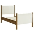 thumbnail image 6 of Modway Maven Twin Size Boucle Upholstered Platform Bed in Feather Walnut, 6 of 9
