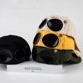 thumbnail image 2 of Sombrero de aviador con personalidad para hombre y mujer, gorra de béisbol con gafas de sol, Unisex, para padres e hijos, 2 of 4