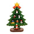 thumbnail image 2 of Decoraciones para árboles de Navidad en 3D, con Compartimentos de lámpara, Accesorios de Exhibición de para Chimeneas Alféizar Pequeño Plaid Verde Soledad Árbol del festival, 2 of 9