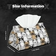 thumbnail image 5 of Fuzoiu French Bulldog 2 Print Tissue Box Cover, PU Leather Tissue Holder,Decorative Facial Paper Organizer for Bathroom Living Room Bedroom Countertop Office Desk Car Home, 5 of 7