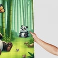 thumbnail image 3 of Panda, bamboo, butterfly bathroom decoration, multi size color luxury graphic print polyester fabric fashion bathroom decoration, 3 of 7