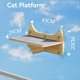 thumbnail image 2 of de Escalada para Gatos con Ventosa de Pared, Plataforma de Salto Tipo Pared, Plataforma de Vidrio para Gatos con Ventana, 2 of 6