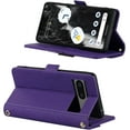 thumbnail image 5 of Crossbody Wallet for Google Pixel 7 Case with Adjustable Lanyard Strap Credit Card Holder 6.3",PU Leather Handbag Purse Kickstand Make Up Mirror Cover Case for Men Women Girl,Purple, 5 of 14