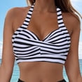 thumbnail image 2 of TOWED22 Women Sport Bra Swimsuit Top Adjustable Spaghetti Straps Bathing Suit Padded Swimsuit Sports Bra Grey,M, 2 of 8