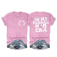thumbnail image 1 of Nouveaux et Tendances T-Shirts Graphiques Uooqdmx pour Femmes, Chemise de Baseball pour Femmes, Sweat à Manches Courtes pour Femmes, Haut à Col Rond Décontracté à la Mode, T-Shirt à Manches Courtes, Chemises en Coton pour Femmes, Rose 3TG, 1 of 2