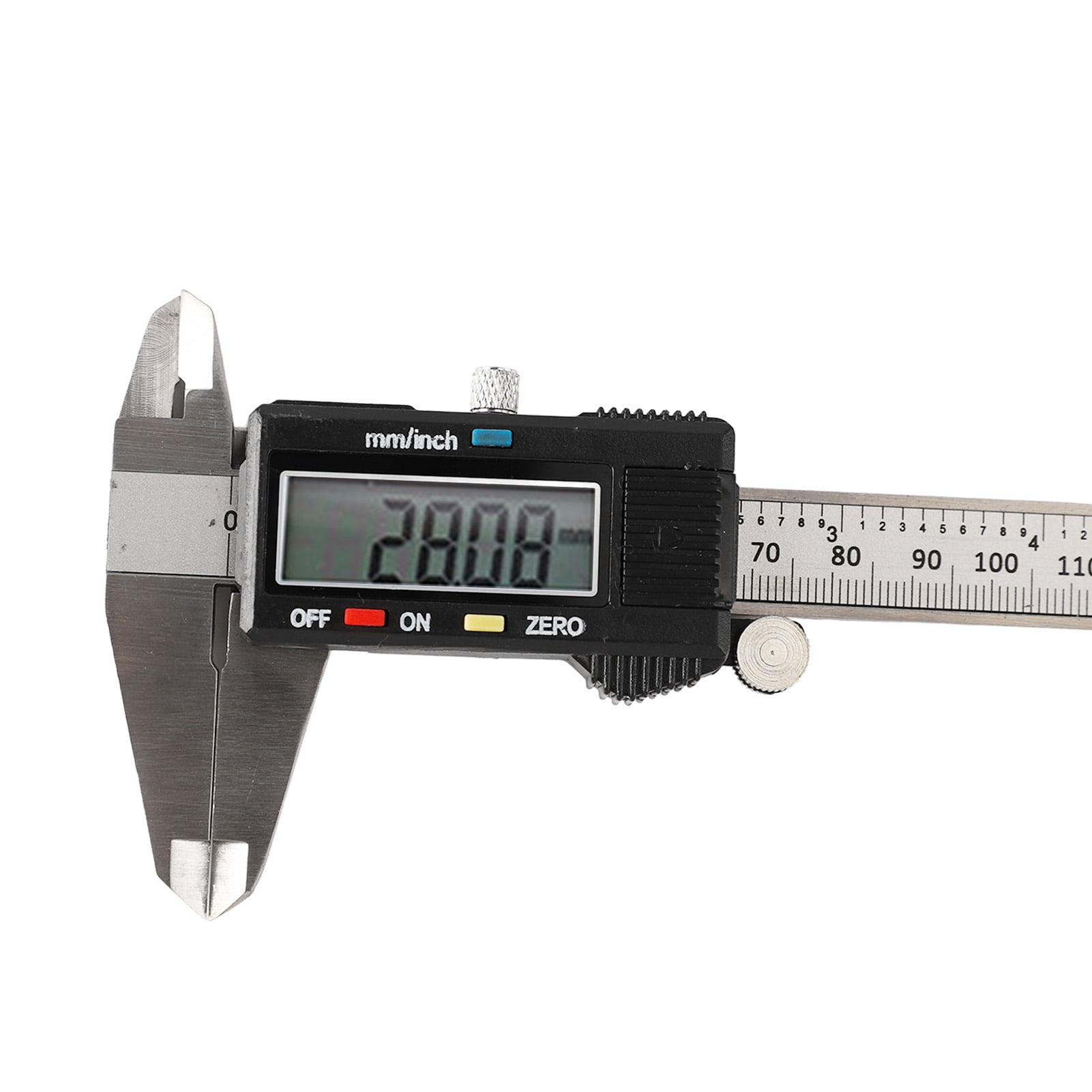 YAHHU Digital Caliper Stainless Steel Electronic Vernier Micrometer Measuring Tool 0-6 inches / 0-150mm with LCD Display
