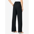 thumbnail image 2 of Roaman's Women's Plus Size Wide Leg Bend Over Pant, 2 of 6