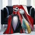 thumbnail image 4 of Funny cartoon The Nightmare Before Christmas printed plush blanket, ultra-soft microfiber, suitable for home decoration in all seasons, 50" x 60", 4 of 7
