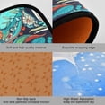 thumbnail image 2 of Color Flowers Floral Kitchen Mat Set of 2, Non-Slip Kitchen Rug for Floor, Waterproof Sink Carpet for Home, Office, Laundry, 2 of 6