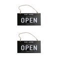 thumbnail image 3 of maskred Panneau Ouvert Fermé Double Face pour Vitrine Maison Réversible Noir 12x23x0.6cm 2Set, 3 of 6