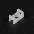 thumbnail image 4 of Cable Tie Base Saddle Type Mount Wire Holder Permanently Anchor To Wall Desk 13x7x6mm White 50 pcs, 4 of 4