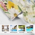 thumbnail image 3 of Kid Hooded Beach Towel Bath Poncho Towels Soft Absorbent Quick Dry for Boy Girl Flowers and Butterflies on Plaid S, 3 of 7