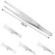 thumbnail image 3 of Walfos 1 Piece Stainless Steel Tweezer Barbecue Tong For Cooking Roasting Grabbing Small Objects Dessert BBQ Spaghetti Kitchen, 3 of 11