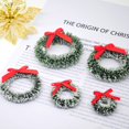 thumbnail image 3 of Mini Corona de Navidad hecha a mano, decoraciones navideñas para el hogar, árbol de Navidad, bricolaje, corona Artificial para boda, colgante de joyería, 3 of 4