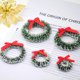 thumbnail image 3 of Mini Corona de Navidad hecha a mano, decoraciones navideñas para el hogar, árbol de Navidad, bricolaje, corona Artificial para boda, colgante de joyería, 3 of 4