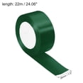thumbnail image 2 of Uxcell Yards Double Face Decorate Crafts Roll Satin Ribbon Dark Green, 2 of 6