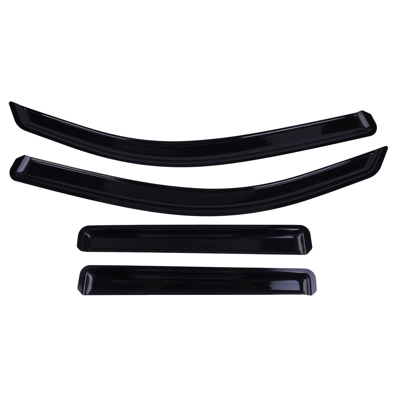 Corfhy Rain Guards Window Deflector Fit for Toyota Tacoma Crew Cab 2024-2025 Dark Smoke In-Channel Window Visors Rain Guards Wind Deflectors Set