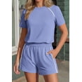 thumbnail image 6 of PRETTYGARDEN Sweatsuits Women 2 Piece Outfit Summer Lounge Shorts Sets Matching Spring Travel Beach Vacation Clothes, 6 of 8