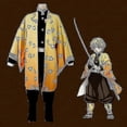 thumbnail image 3 of 2026 Kids Anime Demon Slayer Cosplay Costume Set Adult Tanjirou Nezuko Suit, 3 of 4