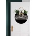 thumbnail image 3 of Front Door Porch Decorations Family Forever Door Hanging Sign 12 inch Wooden Wall Sign, Rustic Holiday Wreath Decor for Front Door Porch Home Window Wall Farmhouse Decorations, 3 of 5