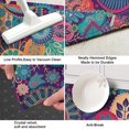 thumbnail image 3 of Purple Pioneer Flower and Paisley Pattern Kitchen Rug Mat,Kitchen Runner Rugs Non Skid Washable,Decorative Kitchen Floor Mats for Kitchen,Sink,Laundry,17"X47", 3 of 5