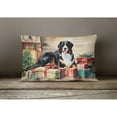 thumbnail image 4 of Bernese Mountain Dog Cozy Christmas Throw Pillow 12 in x 16 in, 4 of 4