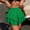 Green plus size ruffle skirt a1, variant on Women Plus Size Mini Ruffle Layered Skirt Casual Boho Summer Beach Vacation Holiday Travel A-Line Elastic High Waist Mini Skirt, Orange 2XL