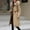 102#Khaki, variant on Women's Winter Casual Loose Fashion Color Pocket Zippered Tops Reversible Long Cotton Coat Summer Duster Coat Oversized Button Down Shirt Jacket