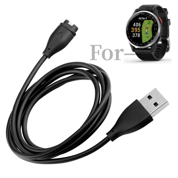 K-MAINS Charging Cable Compatible With Garmin Approach S44 S50 S60 S62 S70 Golf GPS Watch
