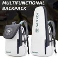 thumbnail image 2 of Foldable Tennis Paddle Backpack Squash Badminton Racket Bag Padel Racquetball Carrying Handbag Man Large Capacity Sports Bags Grey, 2 of 6