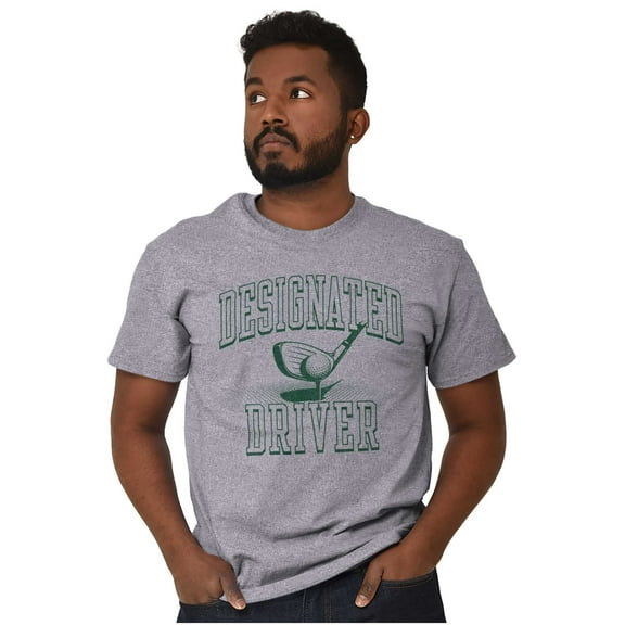 Designated Driver Funny Golfing Pun Men's Graphic T Shirt Tees Brisco Brands X