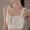 White, variant on Womens Bras Comfortable Full Coverage Bras Wire Free Underwear Elegant Push Up Bra Everyday Bralettes Wide Straps M