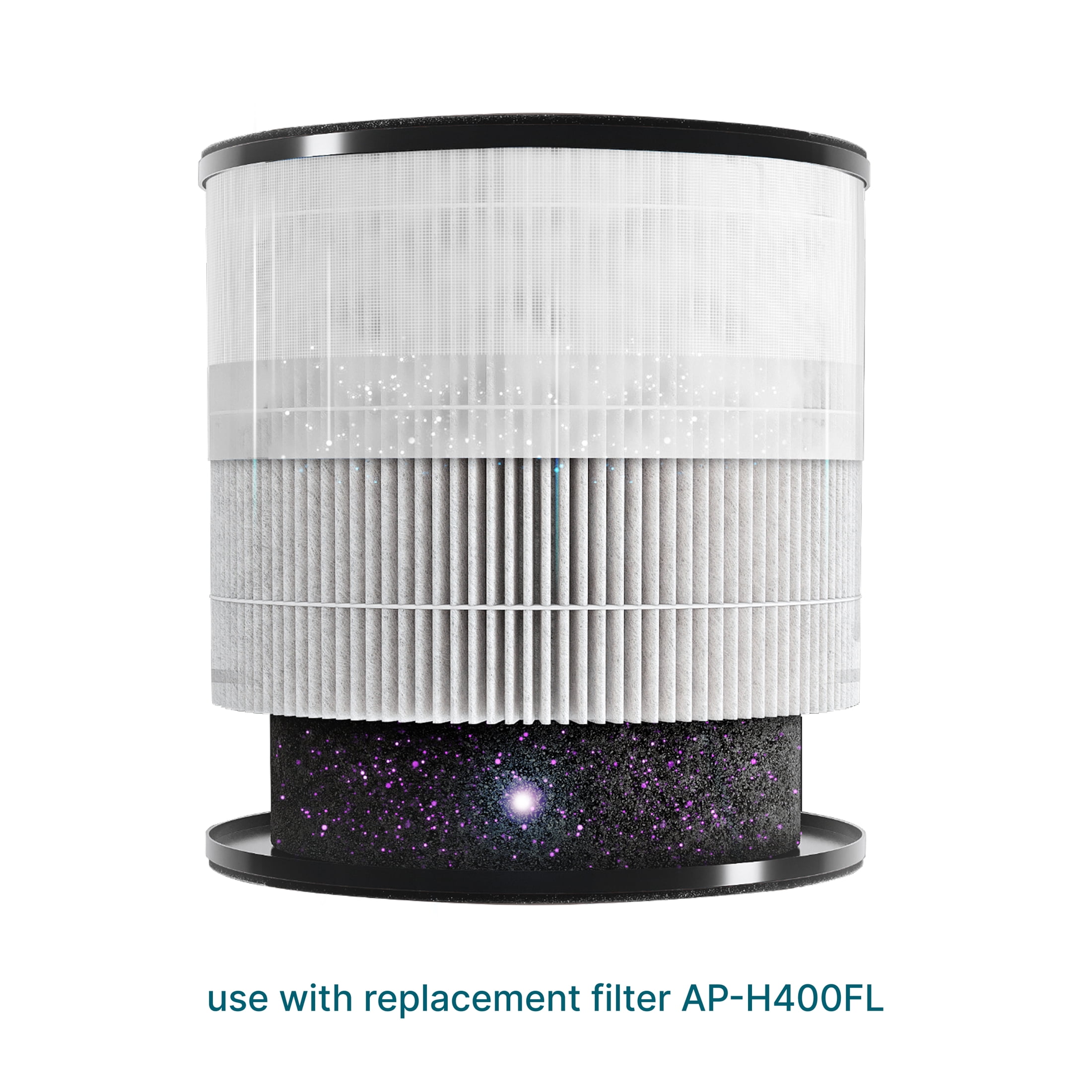 Homedics® 2-in-1 Air Purifier & Humidifier, with Digital Auto adjusting Humidistat, Color-Coded Indicator