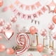 thumbnail image 4 of Decoración de cumpleaños niña 9 años suyoo globo de confeti de oro rosa, 4 of 5