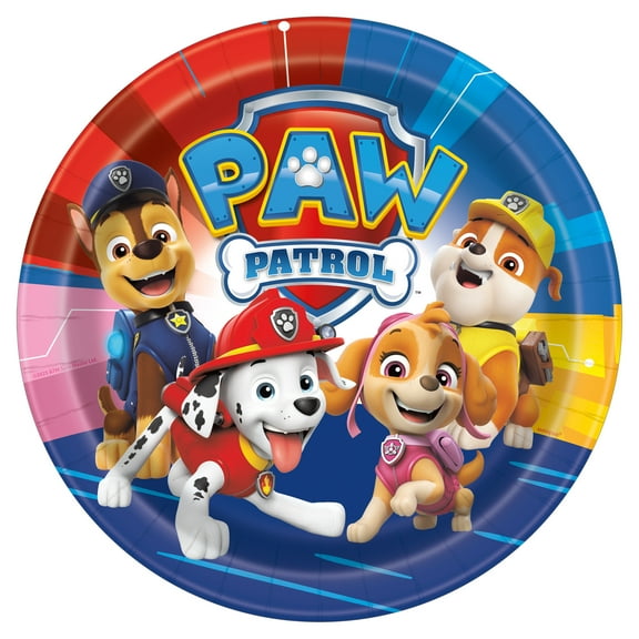 Paw Patrol Round 9" Dinner Plates, 8ct