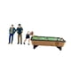 thumbnail image 3 of 1:64 Figura de personas Modelo Mini juego de billar Modelo Trenes Accesorios arquitectónicos de películas Grupo con mesa de billar Figura de resina, 3 of 9