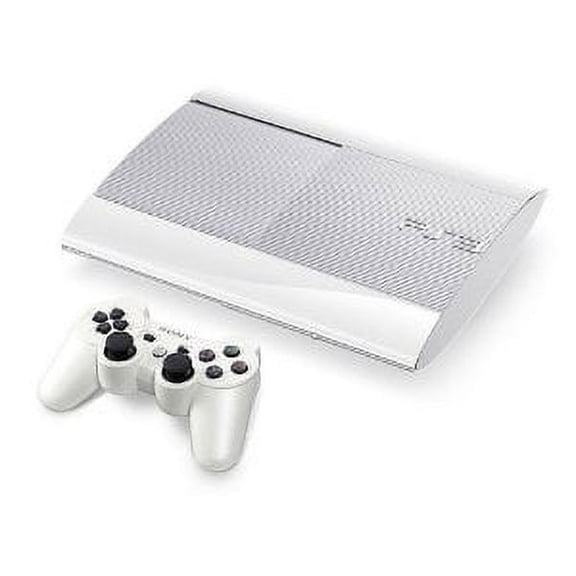 Sony PlayStation 3 Slim Console 500 GB, White, (Refurbished)