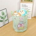 Kawaii Sanrio My Melody Kuromi Cinnamoroll Hello Kitty Foldable Laundry Basket Cartoon Folding