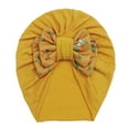 thumbnail image 2 of Baby Girl Big Hair Bow Knotted Head Wrap Bow Beanie India Cap Warm for Newborn Infant Toddlers, 2 of 2