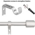 thumbnail image 3 of 2 Pcs Curtain Rod Bracket Set, Adjustable Wall Bracket,Curtain Rail Bracket Adjustable Curtain Rail Bracket with Screws and Drilling Metal Curtain Bra--, 3 of 5