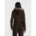 thumbnail image 3 of No Boundaries Zip Up Hoodie with Faux Fur Trim, Women’s XXS-XXL, 3 of 6