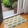 thumbnail image 2 of Beige Crocodiles Hearts Pattern Door Rugs,Washable Non Slip Door Mats Indoor,Decorative Door Mats,Entry Mat Indoor for Entrance,Bedroom,Kitchen,Bathroom,17"x30", 2 of 6