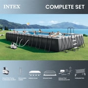 INTEX 32ft x 16ft x 52in Ultra XTR Above Ground Pool, Floats (2 Pack), Inflatable Cooler