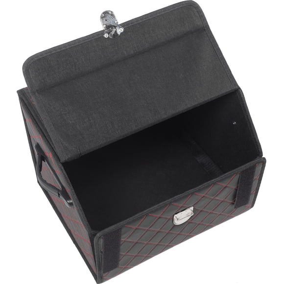 Car Organizer Trunk Leather Suv Cargo Container Folding Car Grocery Organizer Trunk