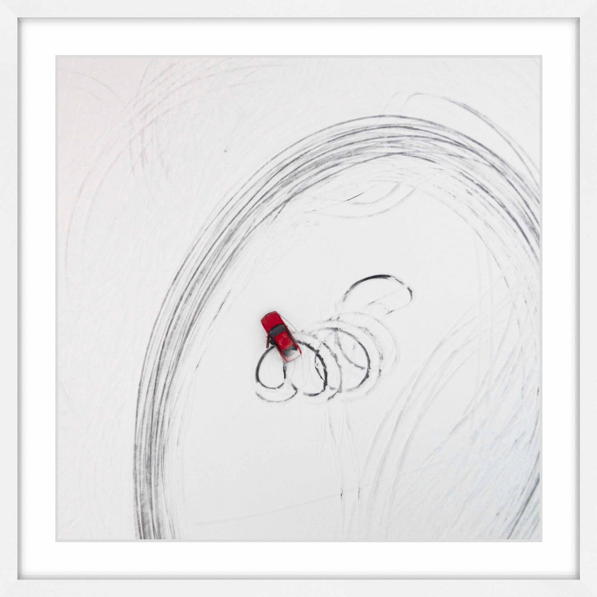 Marmont Hill "Snow Donuts" by Karolis Janulis Framed Painting Print