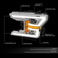 thumbnail image 2 of DNA Motoring HL-LB-F15018-CH-AM For 2018 to 2020 Ford F-150 Chrome Housing Amber Corner LED DRL Sequential Turn Signal Projector Headlight Head Lamps LH+RH 19, 2 of 7