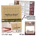 thumbnail image 2 of The Beadsmith Mini Macrame Combo - Bead Board 7.5 x 10.5 inches - Box of 40 T-pins 1.75 inches - Bracelet Project & Instructions Included - Ideal for securing & creating Macrame and Knotting Creation, 2 of 8